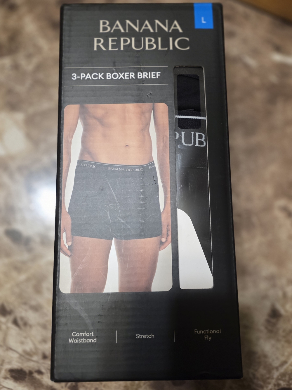Banana Republic Men's Black Boxer Briefs - 3 Pack